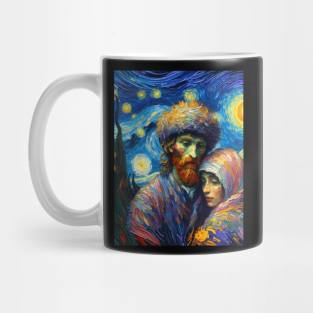 Joseph and mary in starry might Mug